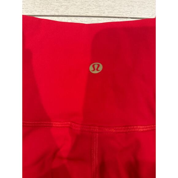 Lululemon Firetruck Red Leggings Fit Girl Gym Girl Clean Girl (N) - Picture 7 of 7